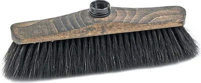 Immagine prodotto di SOREX Zimmerbesen Holz mit Eurogewinde, Roßhaar, dunkel gebeizt 28cm