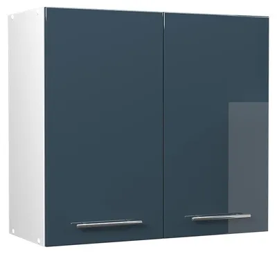 Immagine prodotto di Pensile da cucina Vicco Fame-Line Blu scuro lucido/Bianco 80 cm, Model 62797