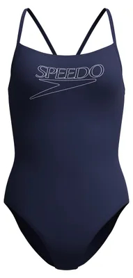 Zdjęcie produktu dla Strój pływacki damski Speedo End+ Logo Thin Strap 1Pc granatowy