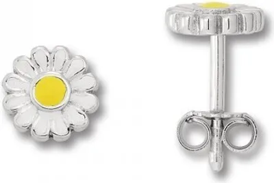 Image de Ohrstecker Blume 925/- Silber rhodiniert