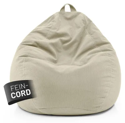 Produktbild von Lumaland Sitzsack 250l beige Comfort Feincord