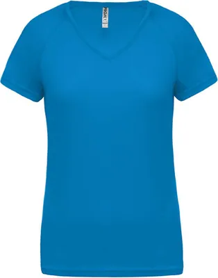 Produktbild von Proact Damen Sport T-Shirt Fitness Training Short Sleeve Jersey Shirt, Größe:2XL, Farbe:Aqua Blue