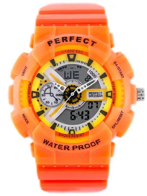 Zdjęcie produktu dla ZEGAREK MĘSKI PERFECT SHOCK (zp219f) - orange