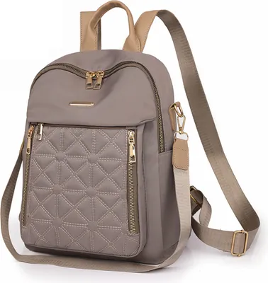 Produktbild von OKWISH Rucksack Freizeitrucksack Reiserucksack Tasche Handtasche Kunstleder Umhängetasche Schultertasche Khaki