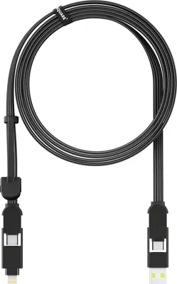 Obrázok produktu pre inCharge® XL - 200 cm kompatibilný s Apple Samsung a Co, farba:čierna