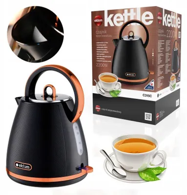 Obrázok produktu pre Bezdrôtová kanvica, 2200 W, objem 1,7 l, s otočnou základňou a sitkom
