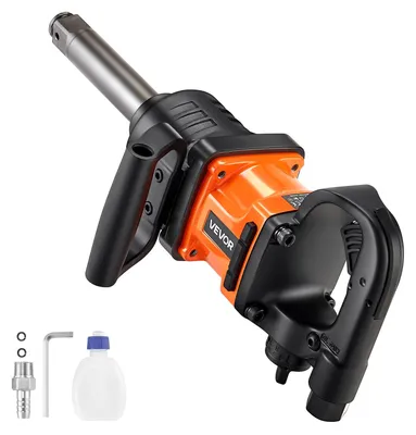 Immagine prodotto di Avvitatore pneumatico VEVOR, coppia di allentamento dei dadi fino a 2400 Nm, 6000 giri/min, pistola pneumatica a 6 velocità con incudine estesa da 152,4 mm per autocarri pesanti, autobus, macchine agricole
