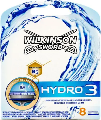 Produktbild von 8 Wilkinson Sword Hydro 3 Rasierklingen Ersatzklingen 8er Pack Neu &