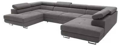 Produktbild von Ecksofa Falio U2, Stoff Noel, grau (22)
