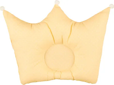 Produktbild von Babykopfkissen Kronemotiv 30x40 cm Bezug Baumwolle Deckokissen für Babyzimmer