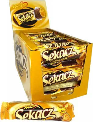 Produktbild von Schokoriegel Sekacz Waffelriegel mit Advocaat-Füllung (38x32g) Wisla