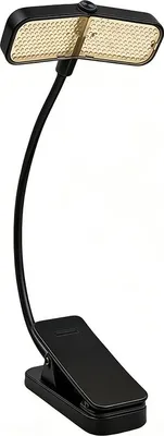 Produktbild von ZELURXX LED Leselampe Buchlicht Clip Nachtlicht Tischlampe Klipplampe Klavierlampe USB Wiederaufladbar  Touch 10W Schwarz