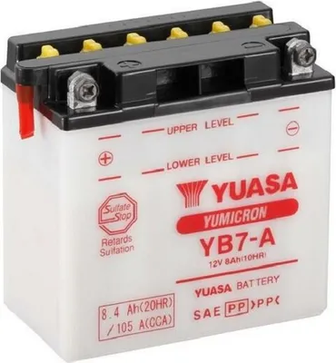 Productafbeelding van YUASA loodaccu zonder zuurpakking - YB7-A
