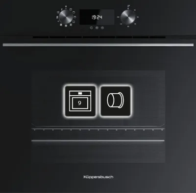 Produktbild von Küppersbusch Einbau-Backofen schwarz mit Teleskopauszug Pizzafunktion A+ B6200.0S1