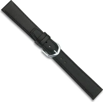 Produktbild von Ersatzband Uhrenarmband Kalbsleder Band XL schwarz 23631S, Stegbreite:20mm