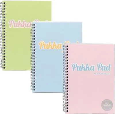 Obrázek produktu pro Spirálový sešit "Pastel Jotta Pad", mix, A5, linkovaný, 100 listů, PUKKA PAD 2011-PST
