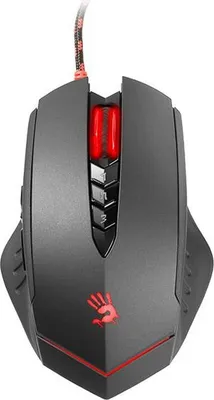 Obrázek produktu pro A4Tech V8M, Pro praváky, Optický, USB Typ-A, 3200 DPI, Černá, Červená