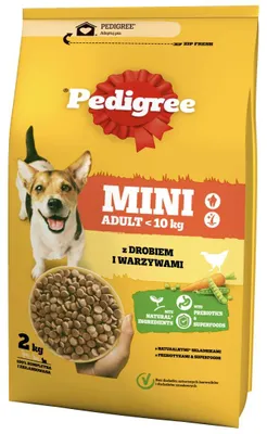 Obrázek produktu pro Pedigree Adult Drůbež suché krmivo pro psy malých plemen 2 kg