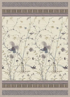Plaid aus Baumwolle, Schottenmuster, Creme, 155x220 cm