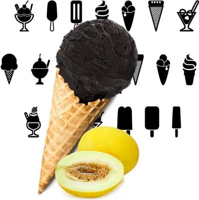 Immagine prodotto di Polvere di gelato al melone nero 333 g