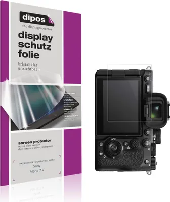 Produktbild von 4x Schutzfolie für Sony Alpha 7 V klar Displayschutzfolie Folie Display Schutz dipos