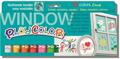 Immagine prodotto di Colori a tempera solidi Playcolor 12 pezzi colorati