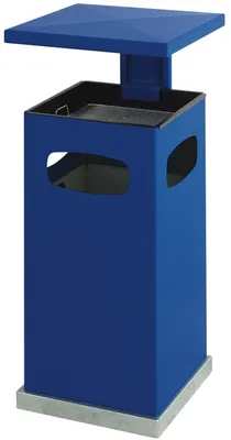 Produktbild von Ascher-Papierkorb mit abnehmbarem Dach 70 Liter blau (31032488)