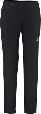 Schwarze Kletterhose für Damen "Sierra Rock Pant W" von La Sportiva; ideal für Klettern und Bouldern.