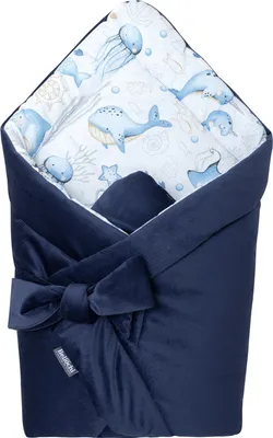 Produktbild von Bellochi 2in1 Baby Einschlagdecke Babyhörnchen - 75 x 75 cm - Baumwolle und Samt Wickeldecke - für Kinderwagen, Babybett oder Kindersitz - Ganzjährig - - Verne