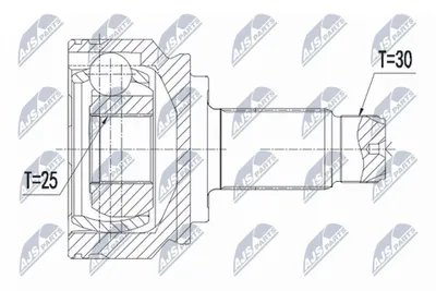 Produktbild von NTY Gelenksatz Antriebswelle Hinten Links für BMW 3 Touring (E91) NPZ-BM-026
