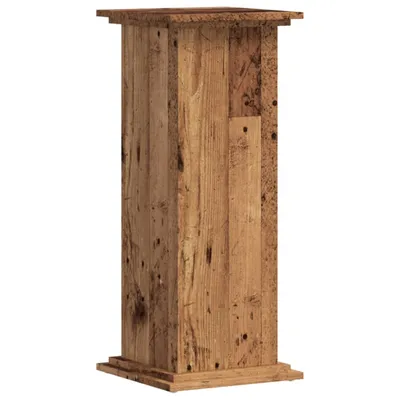 Obrázek produktu pro vidaXL Stojan na rostliny vzhled starého dřeva 33x33x80 cm materiál na bázi dřeva