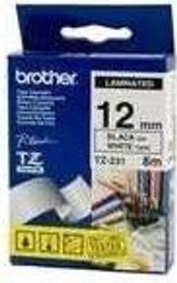Produktbild von Brother TZ231 - Schwarz auf Weiß - Rolle (1,2 cm x 8 m) 1 Kassette(n) laminiertes Band - für P-Touch PT-1080, 1090, 123
