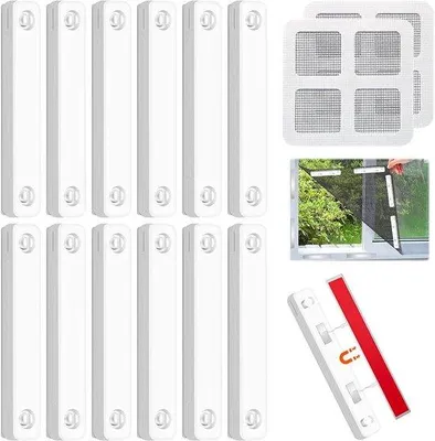 Produktbild von Magnetische Streifen 12 Stück selbstklebend weiß