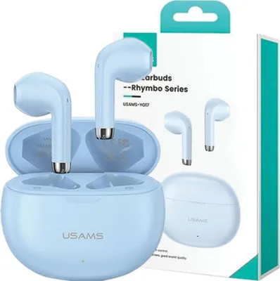 Image de Casque Bluetooth Usams 5.3 Twsrhymbo Series Wireless Blue/Blue Bhuyo03 (Us-Yo17)