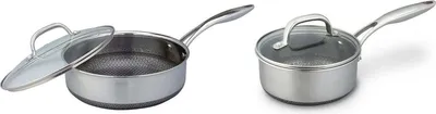 Produktbild von Westinghouse Pfannenset Black Signature (Kochtopf ø 24 cm + Stieltopf ø 20 cm) - Induktion und alle anderen Wärmequellen