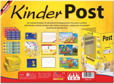 Immagine prodotto di Noris Kinderpost, Postbote, Post, Briefmarken, Poststelle, Spielzeug, Kunststoff, 606011236