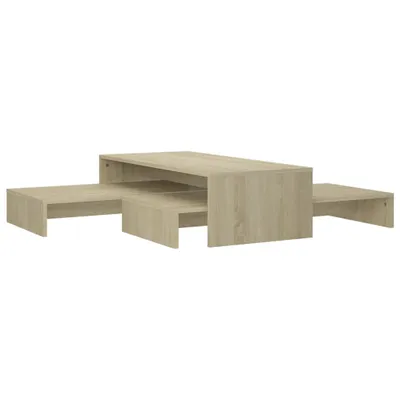 Obrázek produktu pro vidaXL Set Stůl Sonoma Dub 100x100x26,5 cm odvozený výrobek ze dřeva