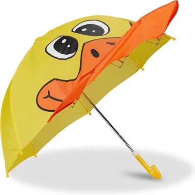 Obrázek produktu pro Dětský deštník Jumada s motivem kachny a zobákem, žlutý, 73 cm