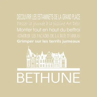 Image de Tableau sur toile Béthune beige 30x30 cm, Tableau mural moderne pour décoration intérieure