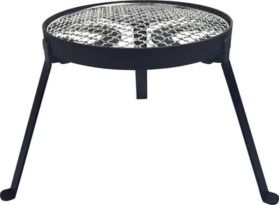 Immagine prodotto di Treppiede Kampfeuer con rete per barbecue - ideale per cucinare all'aperto - 1 pezzo