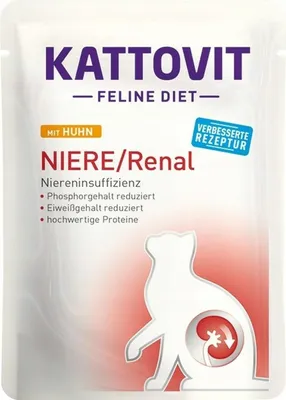 A product package for cat food.