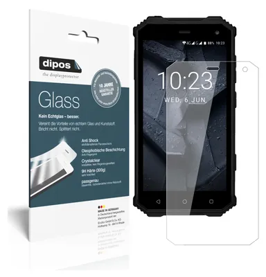Produktbild von 2x Schutzfolie für Prestigio Muze G7 - Anti-Shock 9H Folie dipos Glass