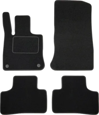 Image de Tapis De Sol Noir Velours Pour Mercedes GLC Class C254 Depuis 2022 Coupe 4pcs, Ajustement précis, Base Antidérapante, Renforcée dans la Zone de la Pédale