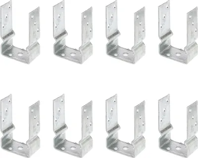 Immagine prodotto di Supporto per montante a U Alberts 8 x, 91x150 mm, zincato a caldo, da avvitare, profondità 60 mm
