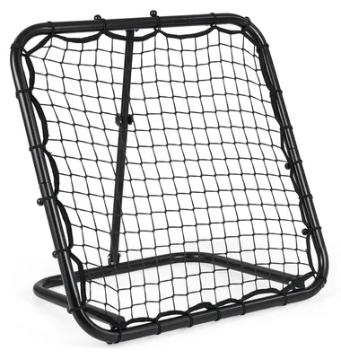 Produktbild von KOMFOTTEU Fußball Rückprallnetz für Kinder, Fußball Rebounder mit 4-fach verstellbarem Winkel, faltbarer Fußballtor mit Tragetasche & Metallrahmen, Trainingsgerät für Fußball, Tennis & Volleyball