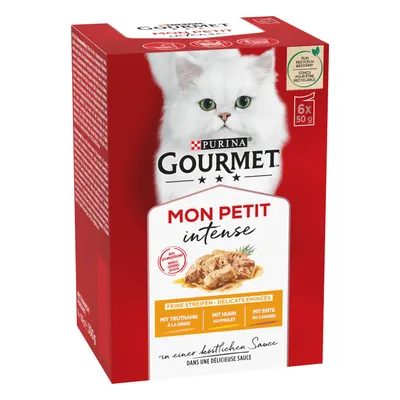 Produktbild von GOURMET Mon Petit mit Huhn, Ente, Truthahn, Adult, jede Rasse, Huhn, Ente, Türkei, 50 g
