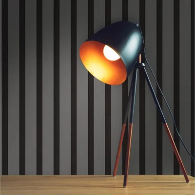 Produktbild von Tapete Holzoptik M1-No.12068 Vliestapete Holzpaneele Grau Schwarz Wandpaneele Wohnzimmer