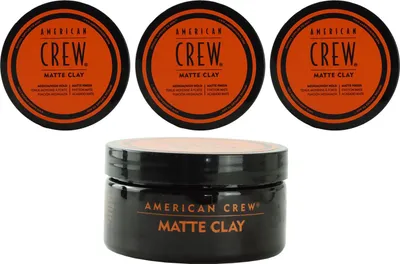Produktbild von American Crew Matte Clay 3 x 85 g Haarpaste mittlerer halt Set