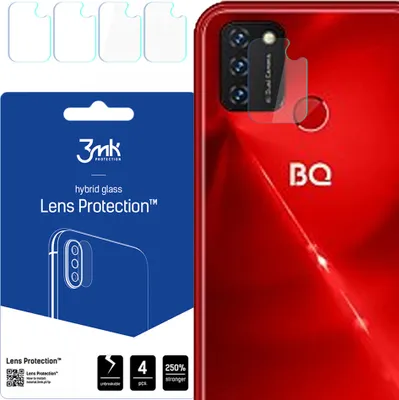 Zdjęcie produktu dla 4x Szkło hybrydowe na aparat do BQ 6631G 3mk Lens