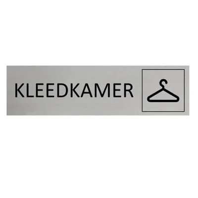 Produktbild von CombiCraft Aluminium Türschild mit Kleedkamer  165x45mm